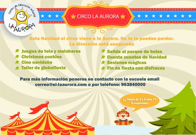 escuela de navidad en Valencia - circo