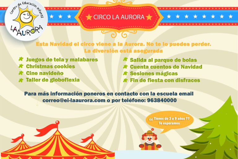 escuela de navidad en Valencia - circo