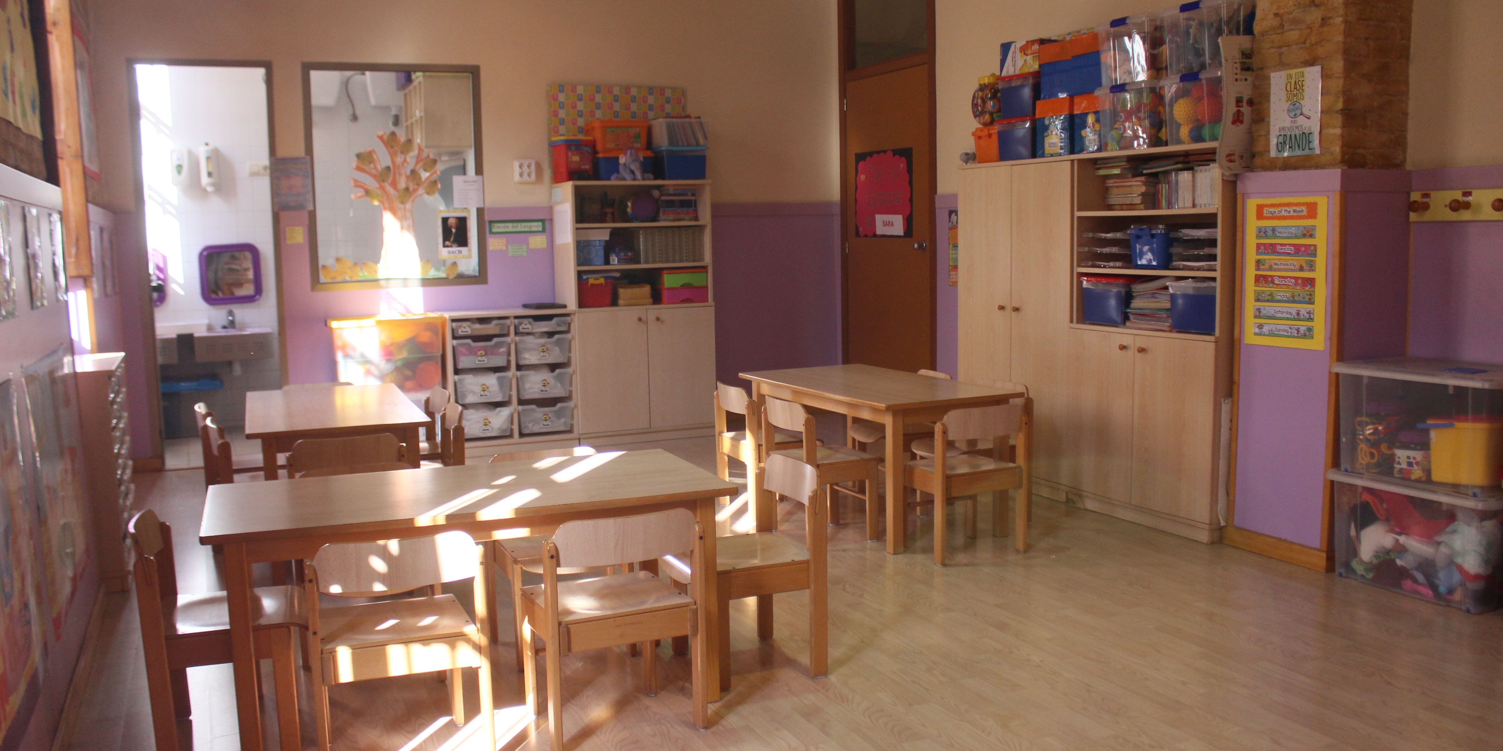 escuela infantil bilingüe en Valencia - clase desde otra perspectiva