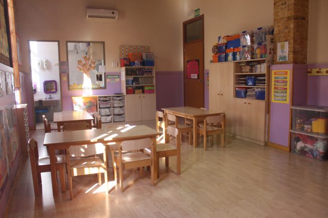 escuela infantil bilingüe en Valencia - clase desde otra perspectiva