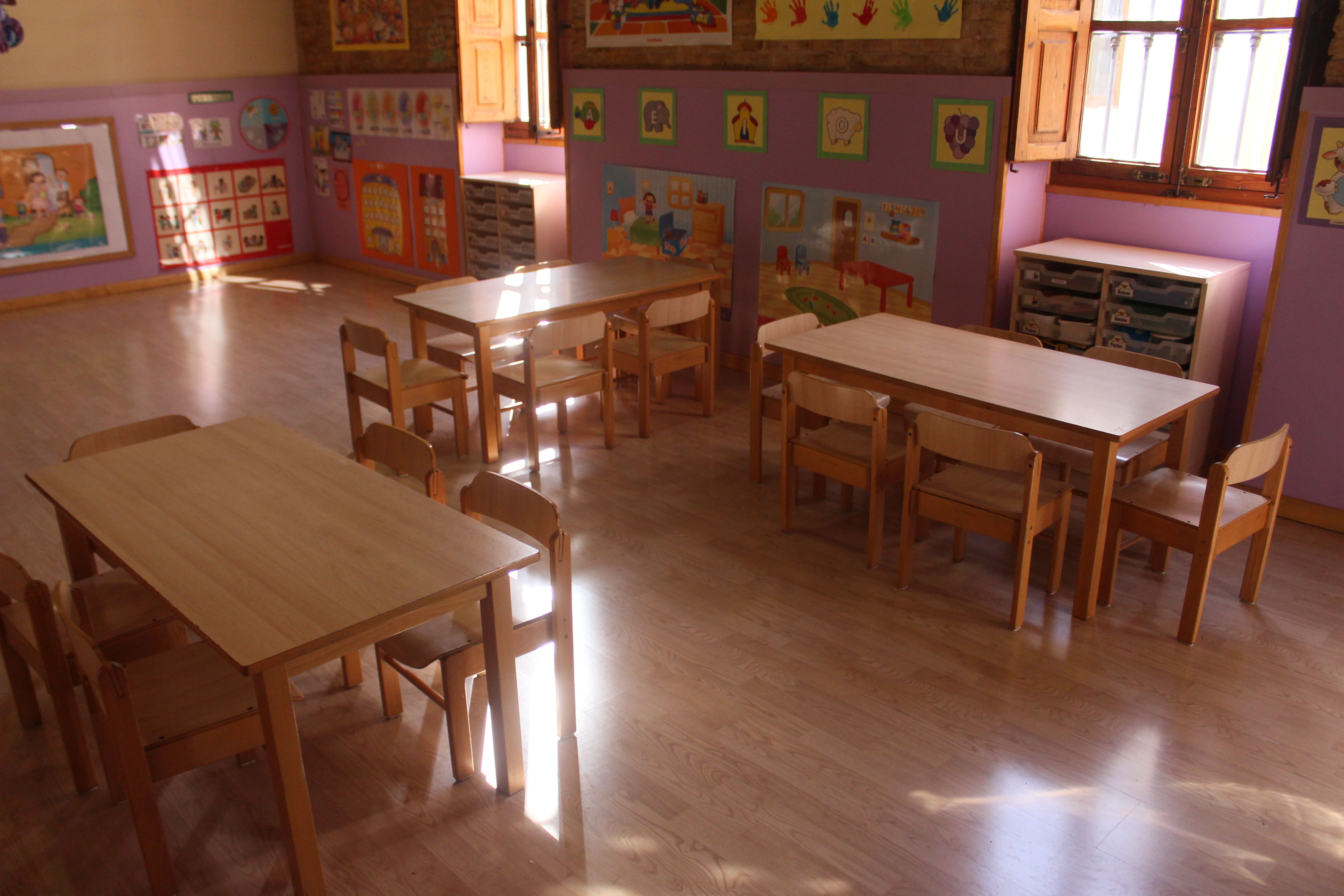 escuela infantil bilingüe en Valencia - clase iluminada