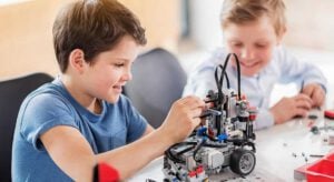 robotica educativa - niños con robots