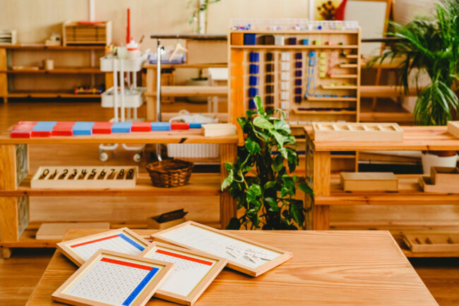 Centros con aulas Montessori en Valencia-clase