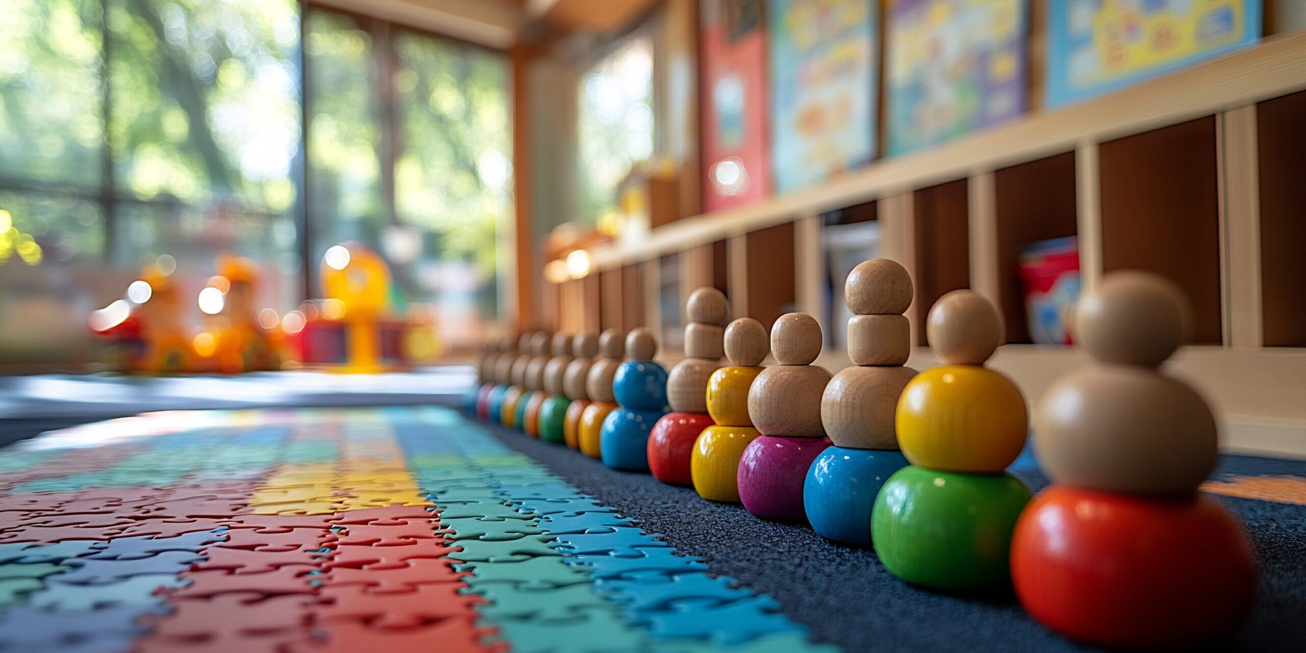 Material Montessori y juego manipulativo en un centro de educación infantil en Valencia