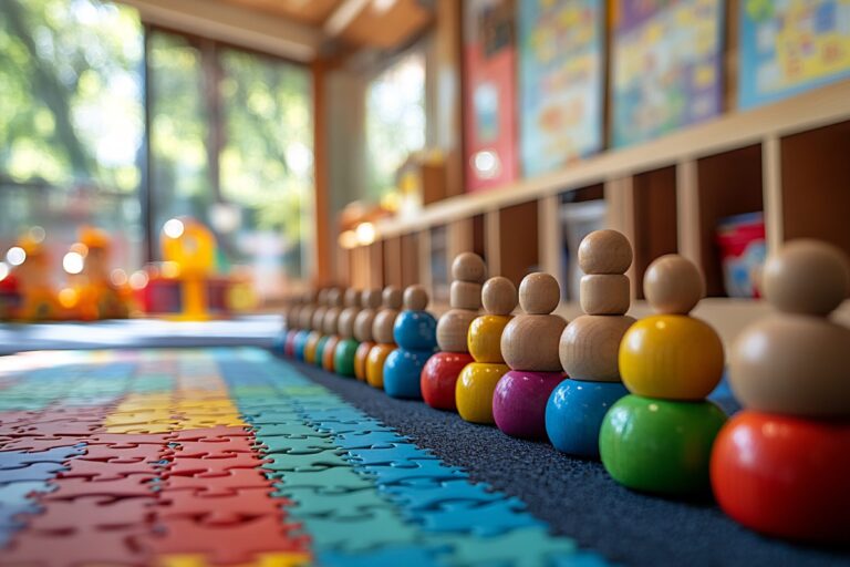 Material Montessori y juego manipulativo en un centro de educación infantil en Valencia